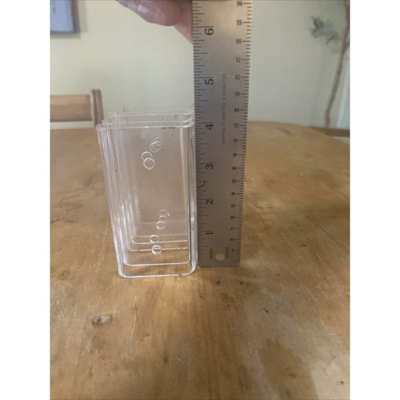 Acrylic Plate/display Stands 4in Tall with Holes For Wall Mount Set Of 6 - Picture 3 of 4